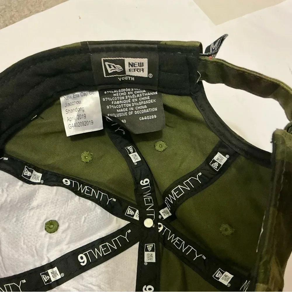 New Era NFL cowboys adjustable Green Camouflage youth Hat with Star Emblem